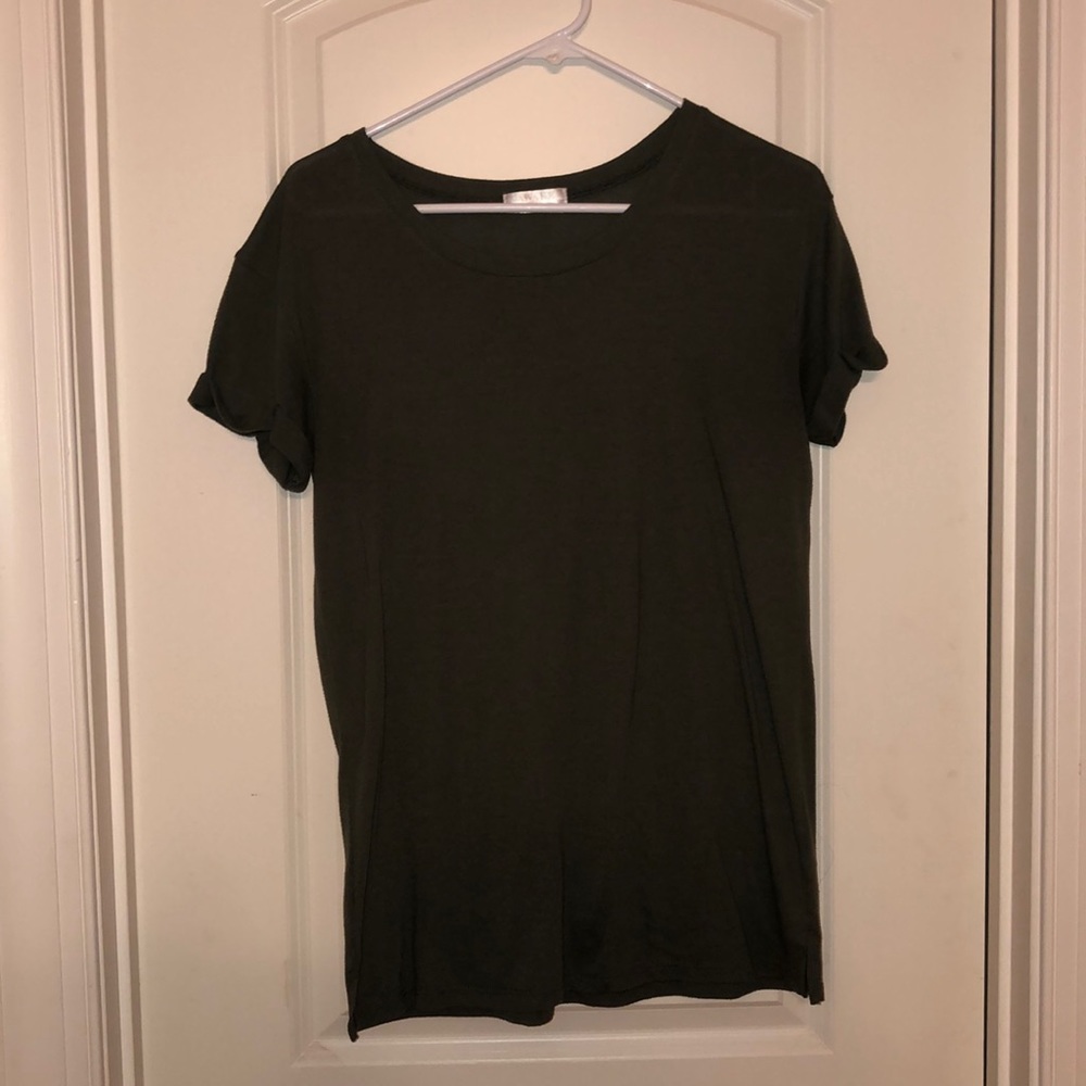 army green basic tee